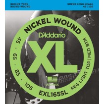 D'Addario Fretted EXL165SL Custom Light 045 - 105 Super Long