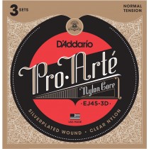 D'Addario Fretted EJ45-3D Normal (3-pack)