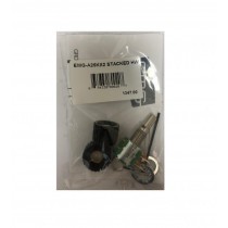 EMG 1347.00 Pot. A25KX2 Stacked Dual Volume, Solid Shaft