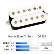 DiMarzio Gravity Storm Neck DP252FW - F-spaced - White