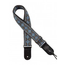 Gaucho GST-181-BG - Traditional Series 2” guitar strap - Jacquard weave - Blue and grey