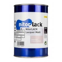 NitorLACK N220072104 Nitrocellulose Paint Matte Clear - 1L Can