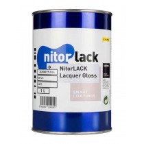 NitorLACK N220075104 Nitrocellulose Paint Gloss Clear - 1L Can