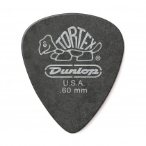 Dunlop 488R0.60 - Tortex Pitch Black .60 - 12 pack plekter