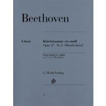 Piano Sonata no. 14 c sharp minor op. 27 no. 2 (Moonlight) by Ludwig van Beethoven