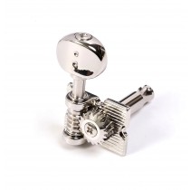 Graph Tech PRN-4624-N0 6 In Line Waffle-Back Vintage Fender Style Ratio Machine Heads (Nickel Finish)