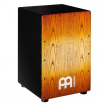 Meinl Percussion MCAJ100BK-SAF Headliner Snare Cajon Black - Sonoran Amber Fade