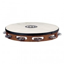 Meinl TAH-1-AB Wood Tamburin m/ skinn, Enkel, Steel (M)