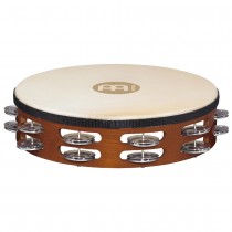 Meinl TAH-2-A-AB Wood Tamburin m/skinn, Dobbel, Aluminium(M)