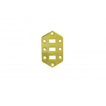 ALLPARTS AP-0656-002 Gold Switch Plate for Jaguar 