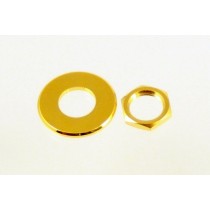 ALLPARTS AP-6691-002 Gold Nuts and Washers for Schaller Straplock 