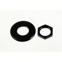 ALLPARTS AP-6691-003 Black Nuts and Washers for Schaller Straplock 