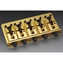 ALLPARTS BB-3535-002 5-String Bass Bridge, Gold 