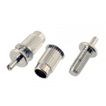 ALLPARTS BP-0392-010 Chrome Adapter Studs for M8 Anchors 