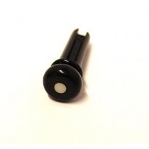 ALLPARTS BP-0677-023 Black Grooved Acoustic Bass Bridge Pins 
