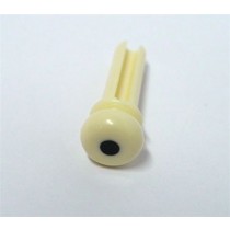 ALLPARTS BP-0677-028 Cream Grooved Acoustic Bass Bridge Pins 