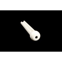 ALLPARTS BP-0679-025 White Plastic Dotted Bridge Pins 6 Pack 