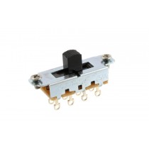 ALLPARTS EP-0261-023 Switchcraft Black On-Off-On Slide Switch 