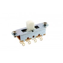 ALLPARTS EP-0261-025 Switchcraft White On-Off-On Slide Switch 