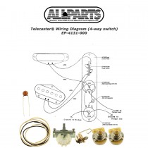ALLPARTS EP-4131-000 Wiring Kit for Telecaster 4-Way Switch 