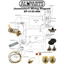 ALLPARTS EP-4135-000 Wiring Kit for Jazzmaster 