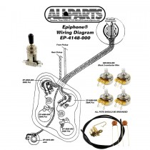 ALLPARTS EP-4148-000 Wiring Kit for Epiphone 