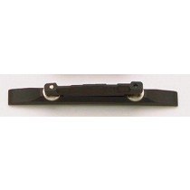 ALLPARTS GB-0501-0E1 Ebony Nickel Compensated Bridge and Base 