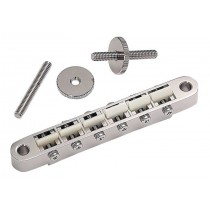 ALLPARTS GB-2542-001 Gotoh Nickel Narrow Tunematic with Plastic Saddles 