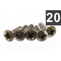 ALLPARTS GS-0001-007 Pack of 20 Aged Nickel Pickguard Screws 