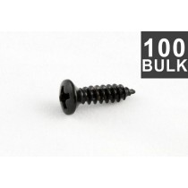 ALLPARTS GS-0001-B03 Bulk Pack of 100 Black Pickguard Screws 