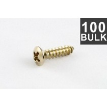 ALLPARTS GS-0001-B05 Bulk Pack of 100 Stainless Pickguard Screws 