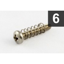 ALLPARTS GS-0004-005 Pack of 6 Steel Bridge Length Screws 