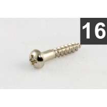 ALLPARTS GS-0006-001 Pack of 16 Nickel Long Machine Head Screws 