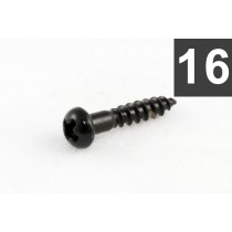 ALLPARTS GS-0006-003 Pack of 16 Long Black Machine Head Screws 