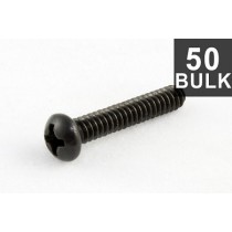ALLPARTS GS-0007-B03 Bulk Pack of 50 Black Single Coil Pickup Screws 