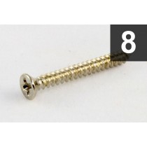 ALLPARTS GS-0008-001 Pack of 8 Nickel Humbucking Ring Screws 