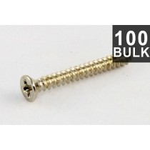 ALLPARTS GS-0008-B01 Bulk Pack of 100 Nickel Humbucking Ring Screws 