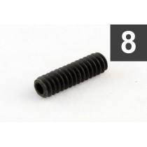 ALLPARTS GS-0009-003 Pack of 8 Black #6-32 Bridge Height Screws 