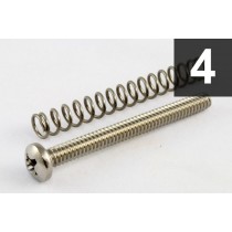 ALLPARTS GS-0010-005 Pack of 4 Steel Bridge Length Screws 