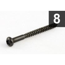ALLPARTS GS-0011-003 Pack of 8 Black Bass Pickup Screws 