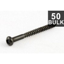 ALLPARTS GS-0011-B03 Bulk Pack of 50 Black Bass Pickup Screws 