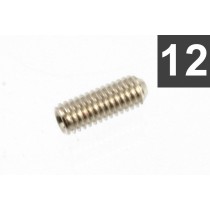 ALLPARTS GS-0049-001 Pack of 12 Nickel Metric Guitar Bridge Height Screws 