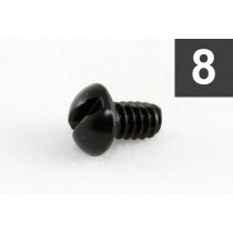 ALLPARTS GS-0062-003 Pack of 8 Black Switch Mounting Screws 