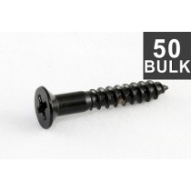 ALLPARTS GS-0063-B03 Bulk Pack of 50 Black Bridge Mounting Screws 