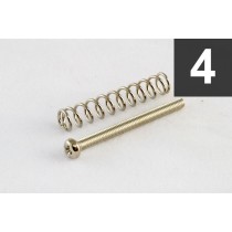 ALLPARTS GS-0394-001 Pack of 4 Nickel Metric Humbucker Mounting Screws 