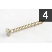 ALLPARTS GS-3006-001 Pack of 4 Nickel Neck Plate Screws 