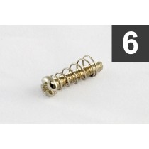 ALLPARTS GS-3324-001 Pack of 6 Nickel Metric Bridge Length Screws 