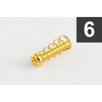 ALLPARTS GS-3324-002 Pack of 6 Gold Metric Bridge Length Screws 