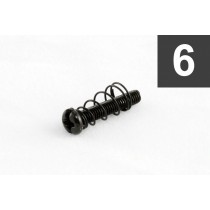 ALLPARTS GS-3324-003 Pack of 6 Black Metric Bridge Length Screws 