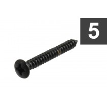 ALLPARTS GS-3364-003 Pack of 5 Black 1-Inch Bridge Mounting Screws 